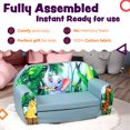thumbnail image 4 of Delsit Kids Couch for Toddlers - 2 in 1 Convertible Foam Sofa to Lounger, Comfy Fold Out Lounge Chair for Children, Made in Europe (Adorable Elephant), 4 of 7