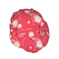thumbnail image 2 of Easygdp Hello Summer Flamingo Shower Caps for Women, Double Waterproof Layers Shower Cap, Quick Drying Bath Hair Cap Reusable, 2 of 9
