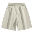 thumbnail image 3 of Kovlvoll Shorts for Men Summer Casual Comfy Elastic Waist Drawstring Loose Sports Shorts with Pockets, 3 of 3