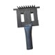 thumbnail image 3 of Peine para derramar ganado, herramienta de cepillo de Metal para ganado, agarre cómodo, herramienta de aseo de pelo de toro de 8,27 "x 5,51" para, 3 of 8
