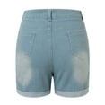 thumbnail image 5 of Summer Shorts for Women, Active Shorts for Women,Women's High Waist Denim Shorts Summer Stretch Comfortable Casual Hot Pants with Pockets for Trendy Outfits, 5 of 7