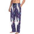 thumbnail image 5 of FREEAMG Cute Stars Unicorns Pajama Pants for Men, Men's Separate Bottoms, Pure Cotton Comfortable Lounge Pants for Men（169）, 5 of 7