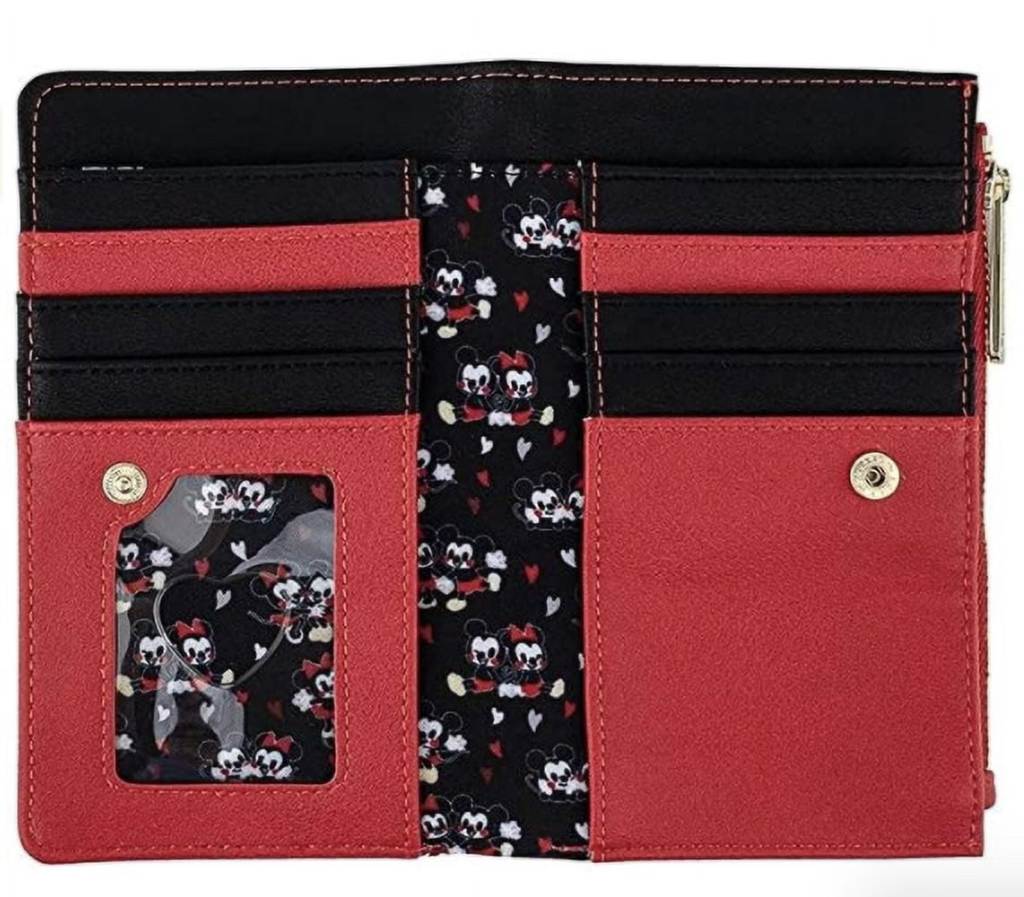Bags, Vegan Leather Minnie Mouse Clutch Wallet Checkbook