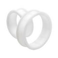 thumbnail image 1 of White ear tunnels soft silicone perfect for daily usage Large sizes, 1 of 3