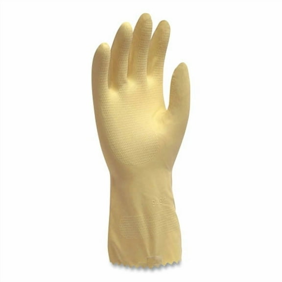 Pro L6500 Series Flock-Lined Latex Gloves, 12" Long, Small, Yellow, 12 Pairs | Bundle of 2