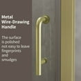 thumbnail image 6 of Frameless Shower Door 34-35"x72" Brush Gold 6mm Water Repellent Glass Handle, 6 of 7