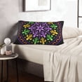 thumbnail image 6 of Salouo Mardi Gras5 Print Print Pillow Case Cover,Wrinkle-Free Bed Pillow Cover Pack of 1 Home Decor Fade-Resistant and Stain-Resistant ,Pillows Not Included -14"x20", 6 of 8
