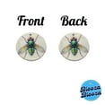 thumbnail image 4 of Housefly Fly Watercolor Christmas Tree Holiday Round Ceramic Ornament, 4 of 7