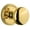 Polished Brass, variant on Grandeur Geofav_Prv_234 Georgetown Solid Brass Rose Privacy Door Knob Set - Brass