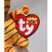 Ty Beanie Boos (Plastic Key Clip) - Mask the Orange Mummy – Glitter Eyes - Stuffed Animal