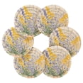 thumbnail image 2 of Blue and Yellow Flowers in Bloom Drink Coasters with Holder Absorbent Coaster for Coffee Table Room Decor 6 Pack, 2 of 7