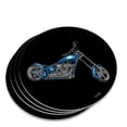 thumbnail image 1 of Chopper Motorcycle Blue Eagle Bike Novelty Coaster Set, 1 of 4