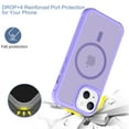 thumbnail image 2 of Allytechgroup Slim Case for iPhone 14, Hard PC Soft TPU Support Wireless Charging Shockproof Magnetic Protctive Case Cover for iPhone 14, Purple, 2 of 6