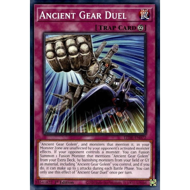 Yu-Gi-Oh! Ancient Gear Duel LEDE-EN072 Carta Trampa