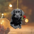 thumbnail image 2 of Valentine's Day Pendant - Cute Cartoon Bear and Rose Design, Versatile Decor, 2 of 6