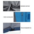thumbnail image 6 of Little Donkey Andy Men's Waterproof Rain Jacket Outdoor Rain Shell Coat for Hiking,Golf,Travel Blue Mirage/Aqua S, 6 of 6
