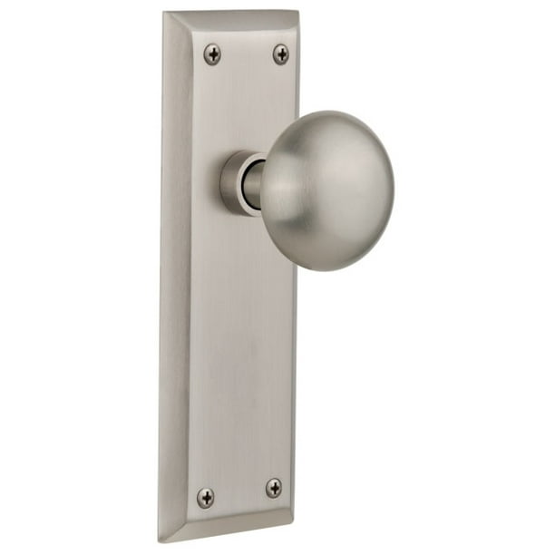 Nostalgic Warehouse New York Door Knob with Plate