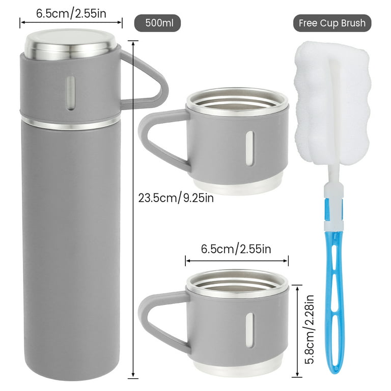 PARACITY Insulated Water Bottle,17 oz Stainless Steel Thermos, Double Wall  Vacuum Simple Modern Water Bottle, Metal Water Bottle Keeps Hot for 12 Hrs,  Cold for 24 Hrs, for Coffee, Drinks - Yahoo Shopping