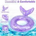 thumbnail image 4 of HEY! SPLASH Mermaid Pool Float, Mermaid Tail Shaped Pool Swimming Float Tube Ring Floatie, Summer Water Fun Beach Party Swimming Pool Toys for Kids Children Adults Water Activities, 4 of 8