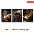 thumbnail image 3 of Cozy Vintage Coffee 3-Piece Canvas Decor for Cafe Space, 3 of 8