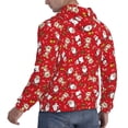 thumbnail image 6 of Goofa Christmas Santa Cartoon Snowman A for Men's Hooded Sweatshirt - Lightweight Pullover Hoodie with Kangaroo Pocket, Perfect for Everyday Wear-4X-Large, 6 of 7