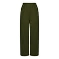 thumbnail image 4 of BXINGOHAI Women's Yoga Pants Wide Leg Sweatpants for Women Comfy Lounge Workout Pants With Pockets Green,M, 4 of 5