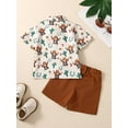 thumbnail image 4 of Emmababy Summer Toddler Kids Baby Boy Animal Print Shirt Top Short Pants Outfits Clothes 2PCS Set, 4 of 8