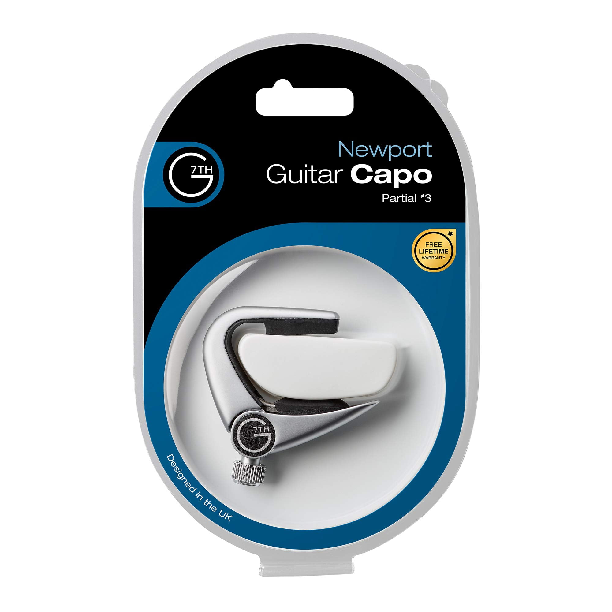 G7th Newport Partial Capo #3 Silver
