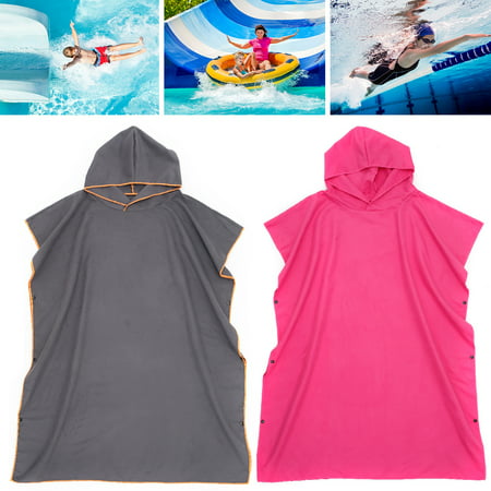 

Ghopy Microfiber Changing Bath Robe for Adults Quick-Drying Hooded Towel Breathable and Comfortable Changing Beach Blanket Swimming Poncho Bathrobe for Women Men