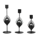 thumbnail image 2 of Candelabro de Metal de 3 uds., candelabro de escritorio para regalos, MESA CENTRO de MESA, adorno decorativo para cumpleaños, 2 of 9