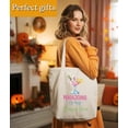 thumbnail image 2 of Aesthetic Tote Bag for Women Girls, Besties Coworker Gifts Tote Bag for Her, Medium Size with Inner Pocket, 2 of 6
