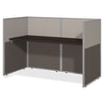 thumbnail image 2 of Bush Business Furniture Easy Office Wood Computer Desk in Mocha Cherry, 2 of 10
