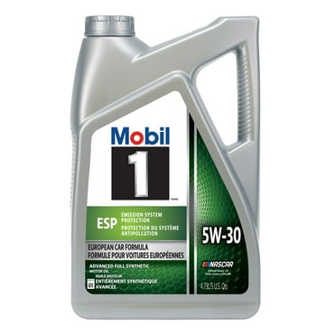 Mobil 1 ESP European Car Formula Full Synthetic Motor Oil 5W-30, 5 Quart
