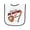 White and Navy, variant on Inktastic That's My Big Brother out There Baseball Baby Terry Cloth Bib