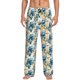 thumbnail image 1 of Fotbe Vintage Blue Flowers Pantalones de Pijama para Hombre, Pantalones de Dormir, Pantalones de Casa con Cintura Ajustable y Bolsillos-X-Large, 1 of 6