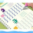 thumbnail image 4 of Magical Reusable Grooved Copybooks for Kids Ages 3-8 with Auto Fade Ink Pen Preschool Handwriting Practice Workbooks School Home Learning Activity Set, 4 of 9