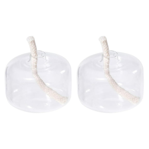 2PCS Small Alcohol Lamp Glass Alcohol Burner Lamp Small Glass Alcohol Burner 35ML Alcohol Lamp Burner Lab Equipment Heating Bottle for DIY Science Experiments Household and Camping