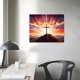 thumbnail image 3 of Nawypu  Religious Jesus Christ Spiritual Canvas Wall Art Christian Jesus Christ Crucifixion on Cross Picture Prints for Living Room Bedroom Decoration Framed Ready to Hang, 3 of 4