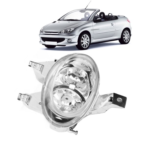 Feu de Brouillard à LED avant, adapté pour 206 cc 2000-2008, Accessoires de Pare-Chocs avant Feu de Route, Feu de Brouillard avant
