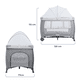 thumbnail image 2 of Cuna Corral Dodo Baby Lumi Con Cambiador Y Mosquitero Beige, 2 of 10