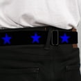 thumbnail image 4 of Buckle-Down Belt, Seatbelt Buckle Belt, Star Black Blue, Youth 22 to 32 Inches, 4 of 9