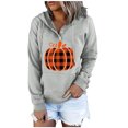 thumbnail image 1 of Sudaderas de Acción de Gracias Para Mujer, Manga Larga, Estampado Informal, Cuello Redondo, Capucha Suelta, Bolsillo Con Cordón, Tops Odeerbi ODB203674, 1 of 4