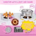 thumbnail image 3 of COCLUB Kitchen Play Set, Large Wooden Corner Pretend Kitchen w/Light and Sound, for Big Kid Ages 3+, 3 of 10