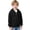 Black, variant on HBGVBA Boys Quarter Zip Hoodie,Solid Color Waffle Knit Hooded Pullover Sweatshirt Long Sleeve Relaxed Warm Top Fall Winter Youth Daily Casual Outfits