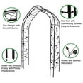 thumbnail image 6 of Metal Garden Arch, Assembly Garden Arbor Trellis Climbing Plants Support Rose Arch Outdoor Arch Wedding Arch Party Events Archway (W59'' x H98.4'', White), 6 of 6