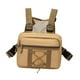 thumbnail image 5 of Bolsa de pecho para hombre y mujer, chaleco deportivo moderno, múltiples bolsillos, bolsa frontal, Caqui, 5 of 9