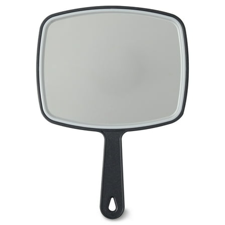 Equate Medium Hand Face Mirror, Black, Size 10.6" x 7.6" x 0.3", 1 Count