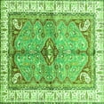 thumbnail image 1 of Ahgly Company Indoor Square Geometric Green Traditional Area Rugs, 6' Square, 1 of 4