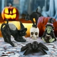 thumbnail image 4 of kjfeif Hall-oween Creative Skull Black Cat Witch Spider Resin Small Ornament for Raising The Holiday Spirit Perfect for Home Party and Store Use, 4 of 4