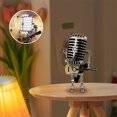 thumbnail image 5 of Ckraxd Vintage Microphone Robot Table Art Home Desktop Decoration Gift Unique Metal Desk Ornament, 5 of 5